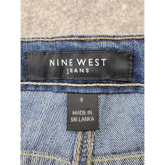 Nine West Jeans Womens 8 Blue Medium Wash Court Street Bootcut 5 Pocket - Picture 5 of 16